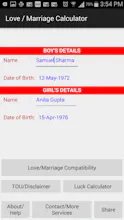 Love-Marriage-Luck Calculator gallery image