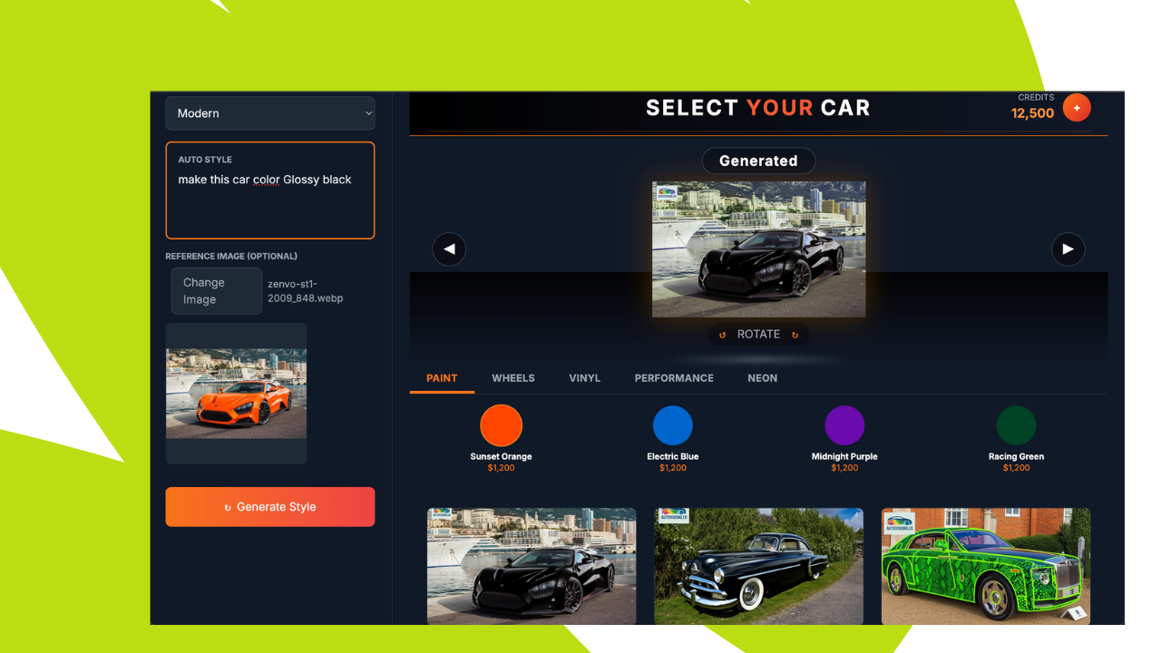 wrap you car design with AI media 3