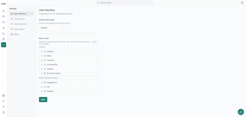 rHub CRM screenshot 7