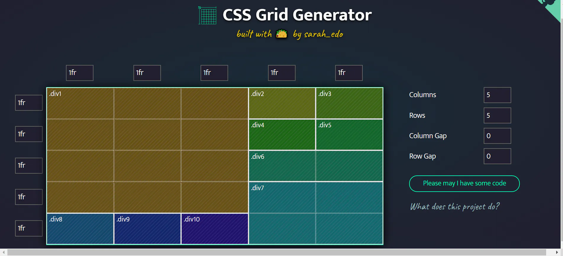 CSS Grid Generator: Simple tool to generate css grids | Product Hunt