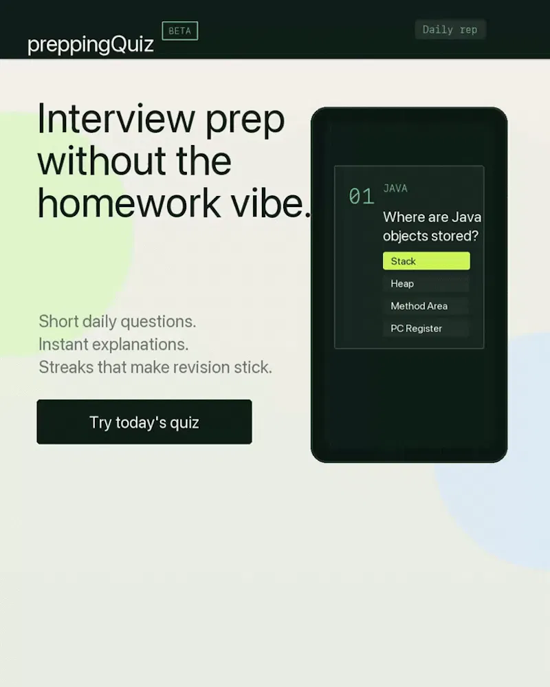 preppingQuiz-Beta screenshot 1 (video preview)