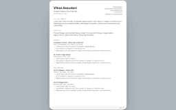 Text Only One Column Resume CV Template media 3