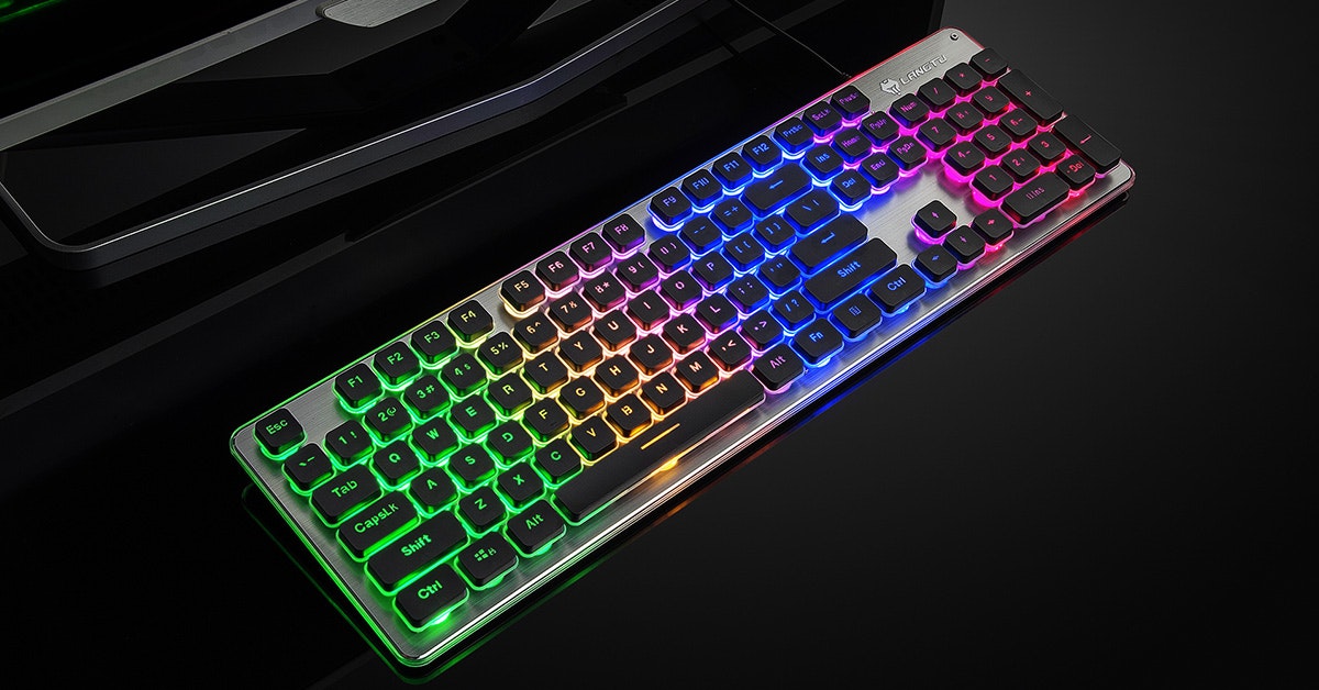 LANGTU Rainbow Backlit Membrane Keyboard