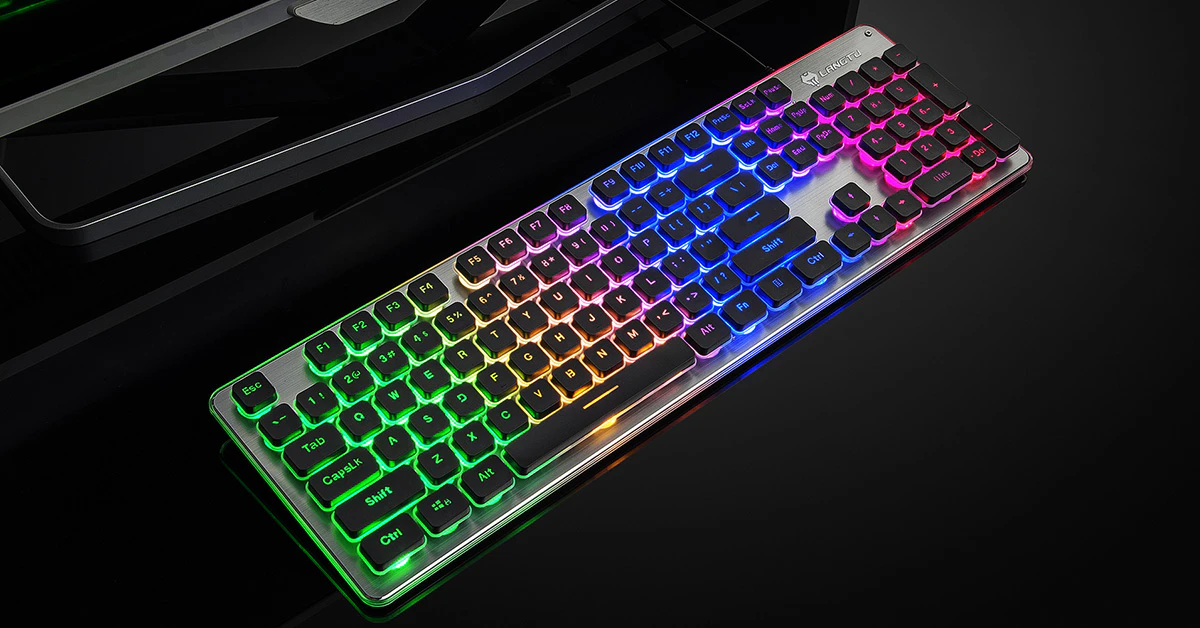 LANGTU Rainbow Backlit Membrane Keyboard