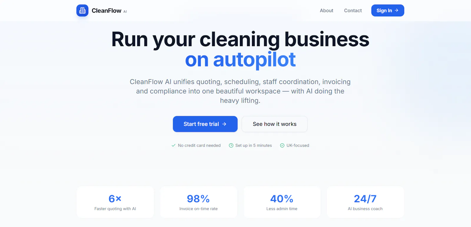 Clean flow screenshot 2