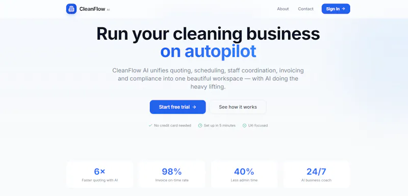 Clean flow screenshot 2