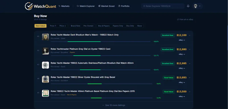 WatchQuant screenshot 6