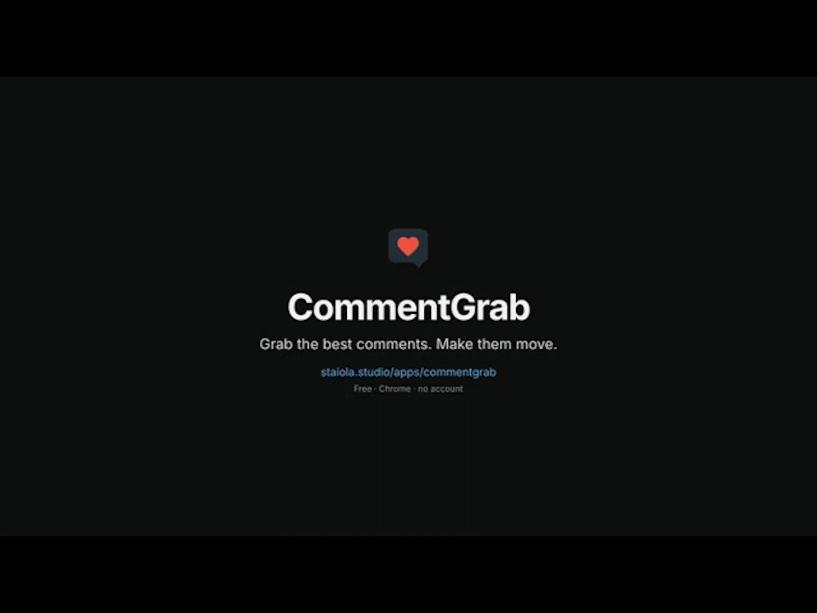 CommentGrab screenshot 1 (video preview)