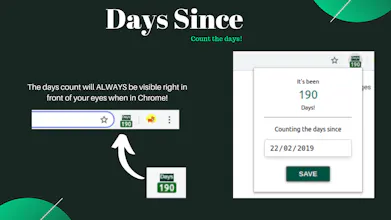Days Since (Chrome Extension) gallery image