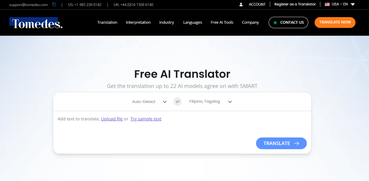 Tomedes AI Translator gallery image