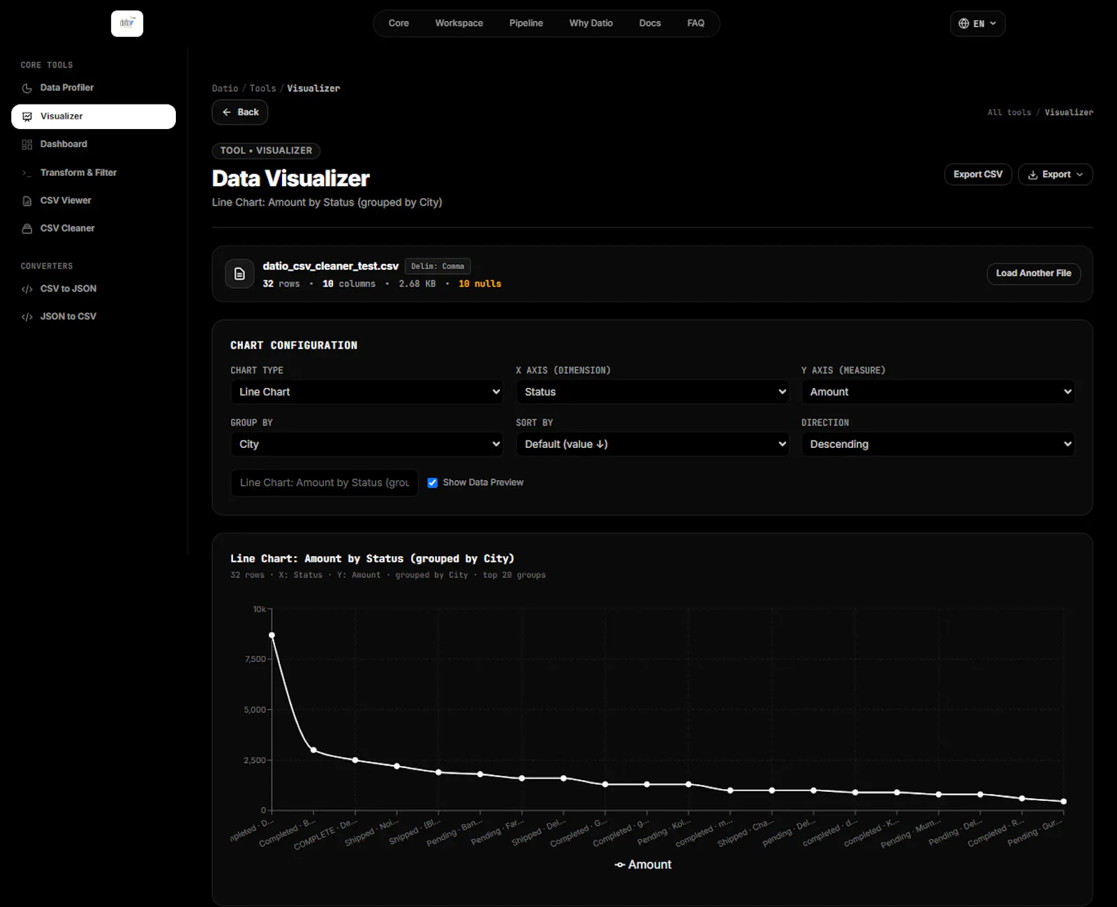 Datio screenshot 2