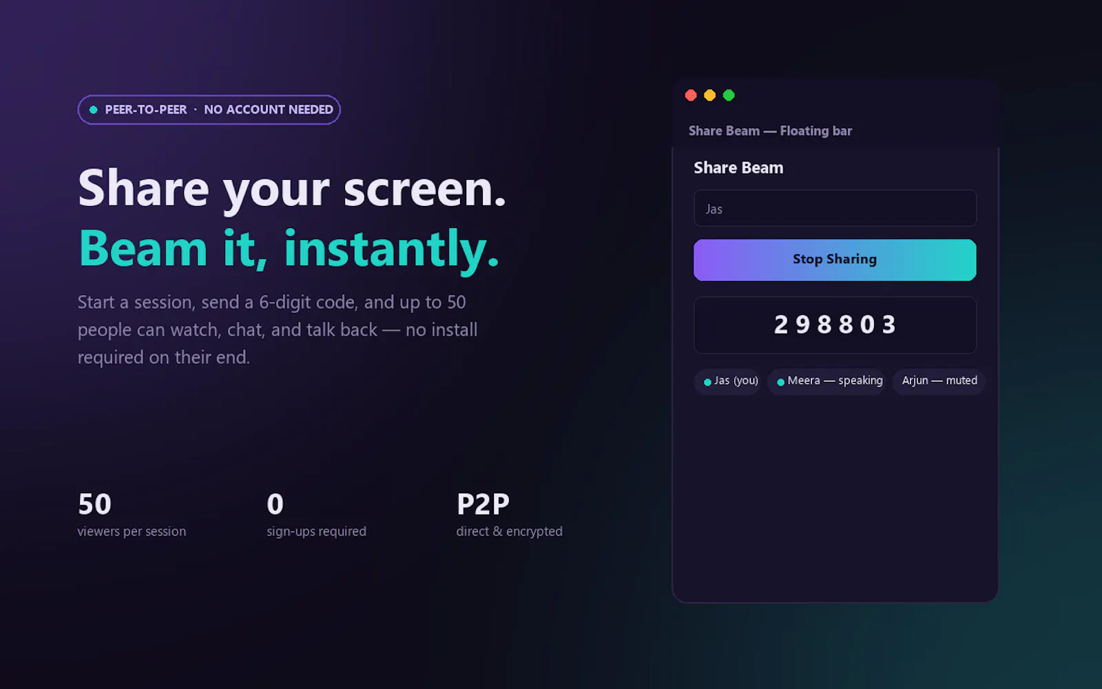 Share Beam screenshot 1
