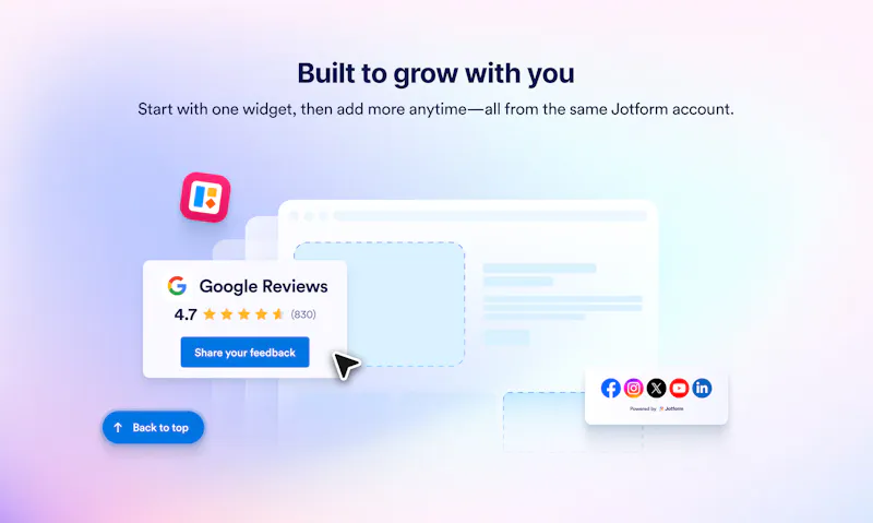 Jotform Website Widgets screenshot 3