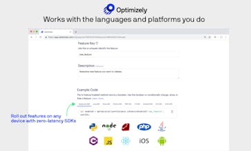 Optimizely Rollouts gallery image