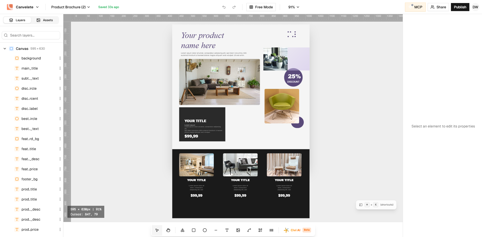 Canvelete - Screenshot 3 showing product features and functionality