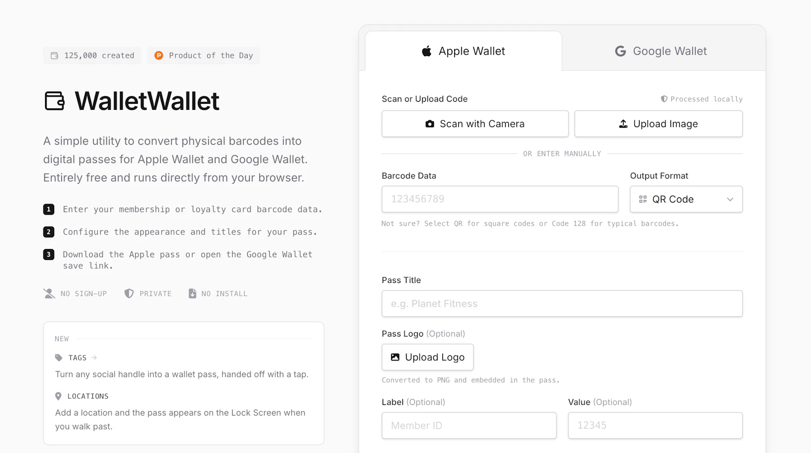 WalletWallet screenshot 1