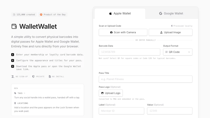 WalletWallet screenshot 1