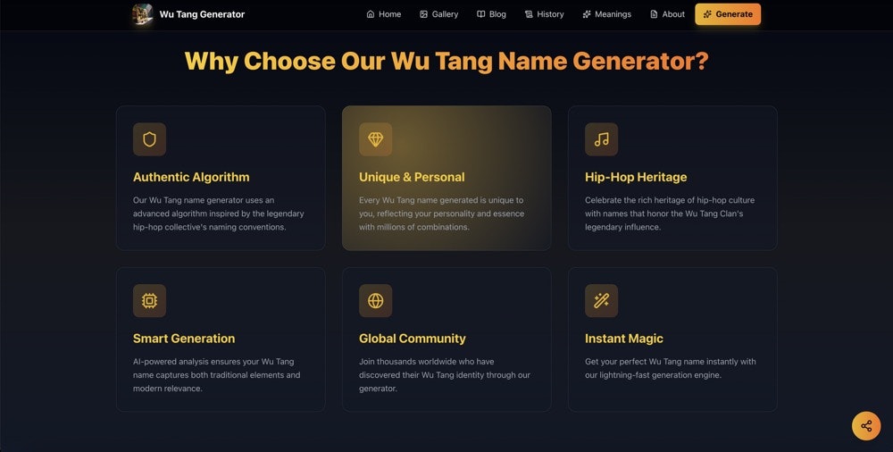 Média Générateur de noms Wu Tang - Créez votre identité hip-hop 3