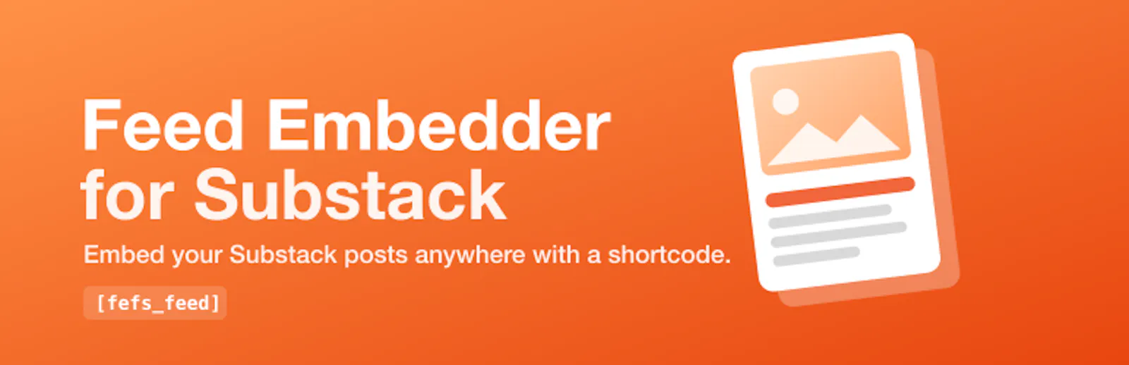 Feed Embedder for Substack screenshot 1
