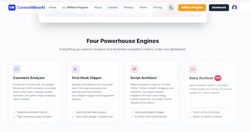 Content Miner AI screenshot 1