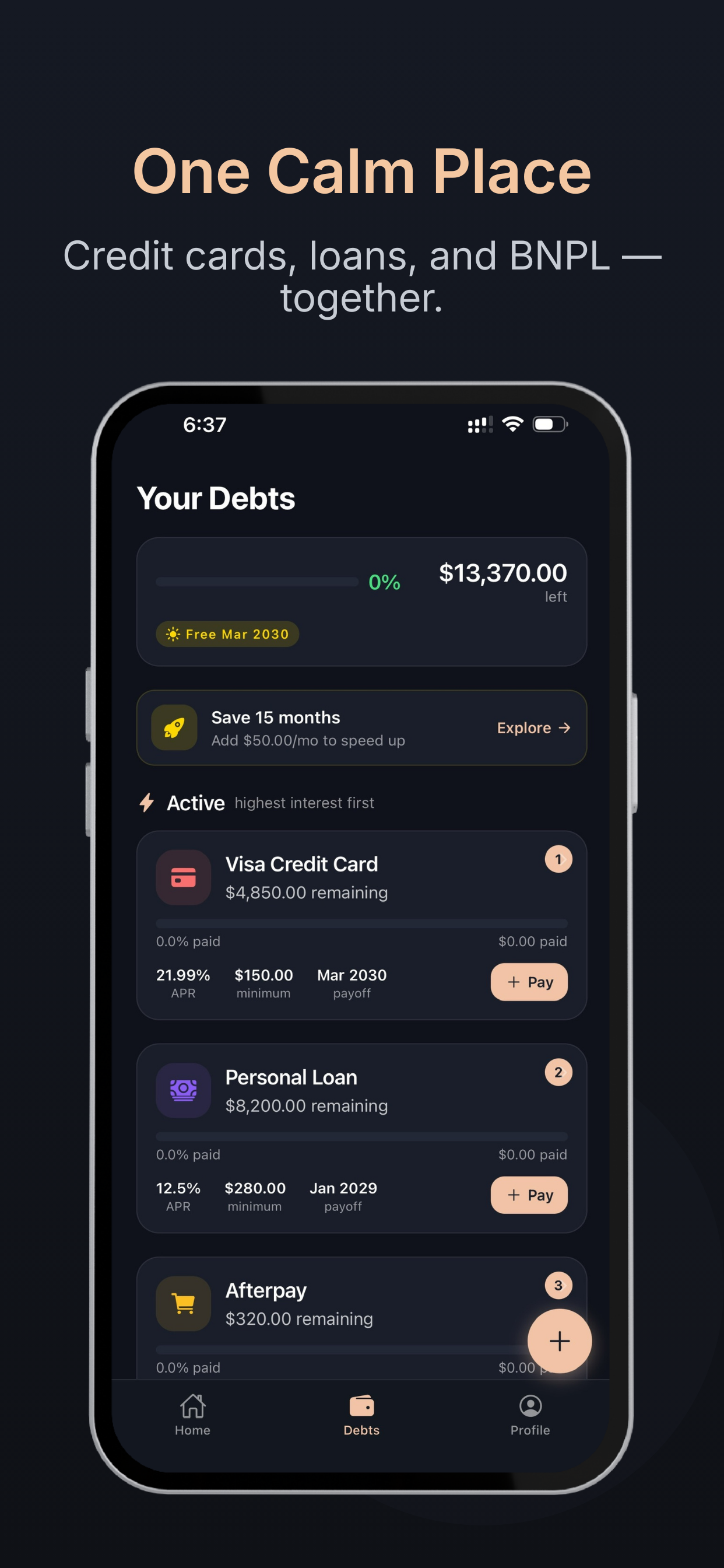 RAYN: Calm Debt Tracker gallery image