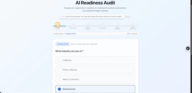 AI Readiness Audit screenshot 1