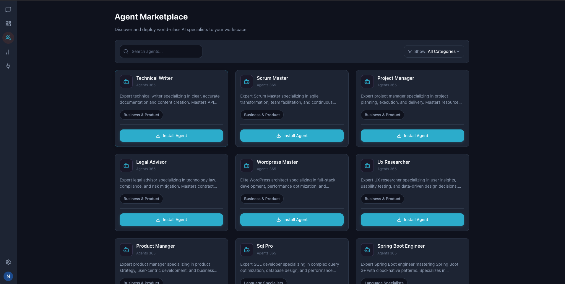 agents365 - Screenshot 2 showing product features and functionality