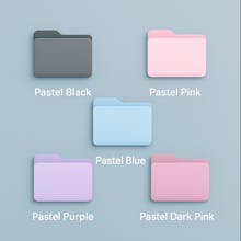 Pastel Mac Folder Icons gallery image