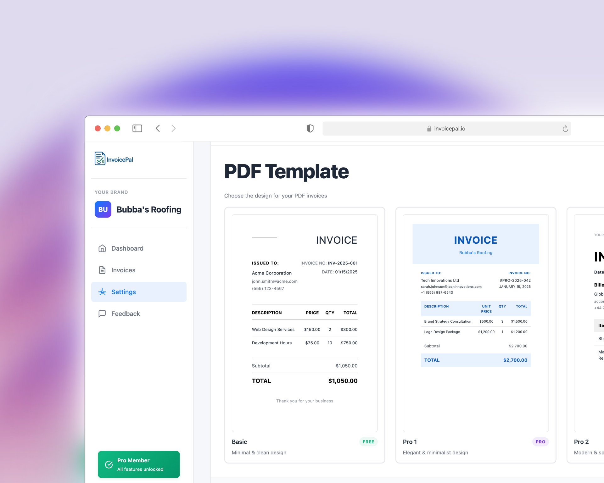 InvoicerPal gallery image
