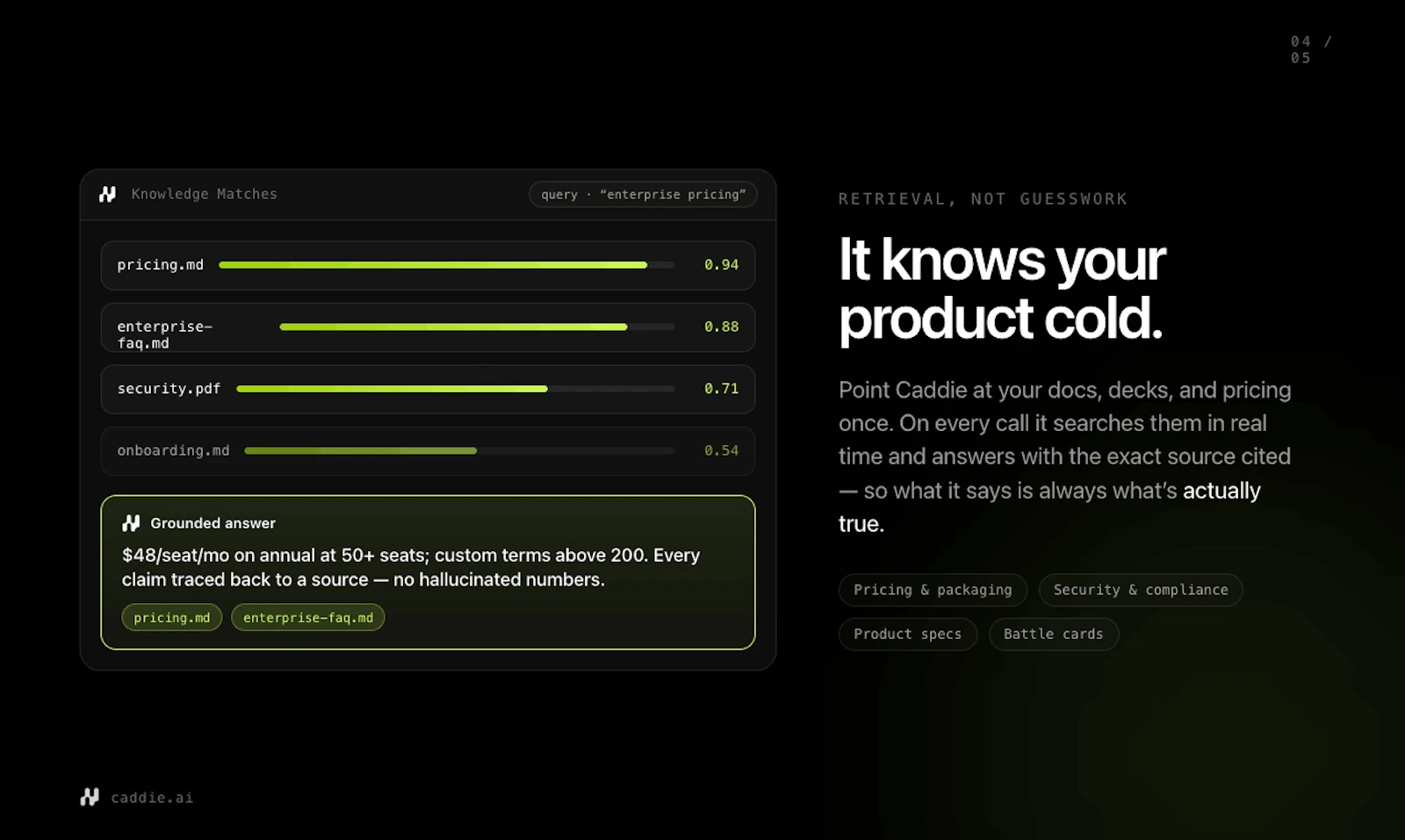 Caddie screenshot 3