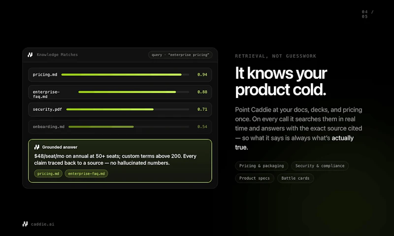 Caddie screenshot 3