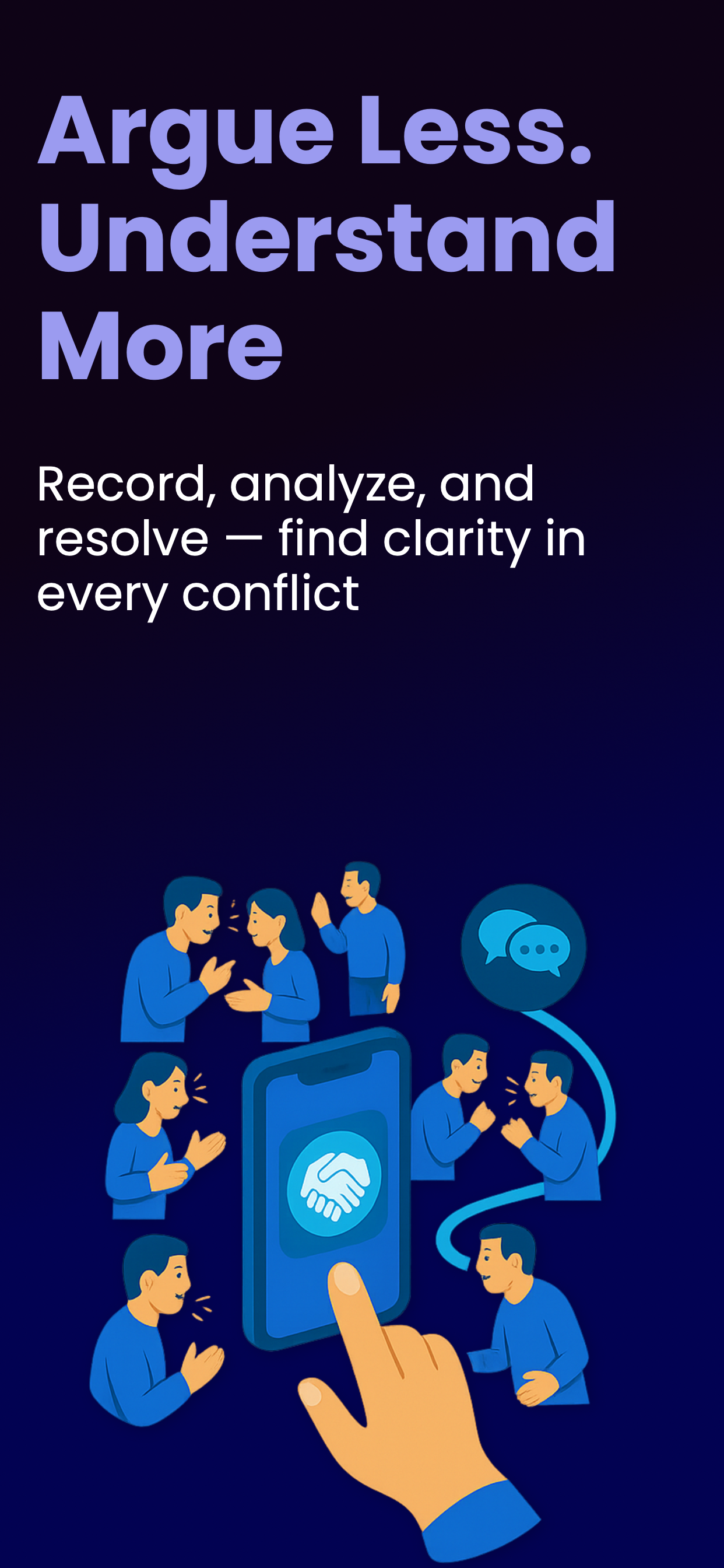 ArgueResolver: Who's Right? - Main screenshot showing features and interface