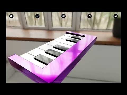 3D Piano Keyboard Melody Notes gallery image