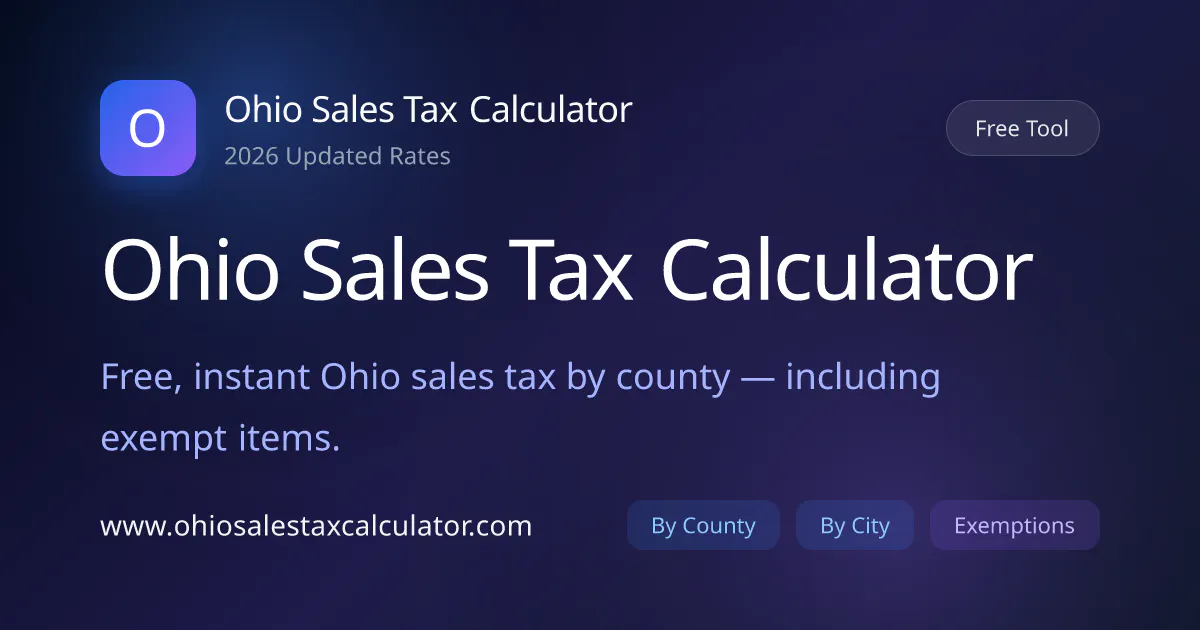 Ohio Sales Tax Calculator gallery image