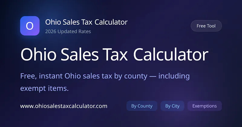 Ohio Sales Tax Calculator screenshot 1