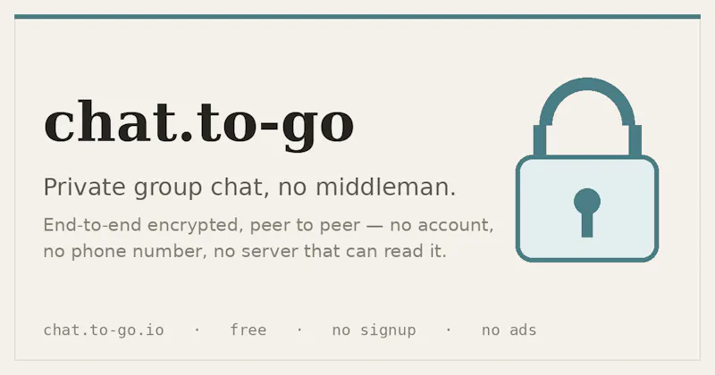 chat.to-go screenshot 1