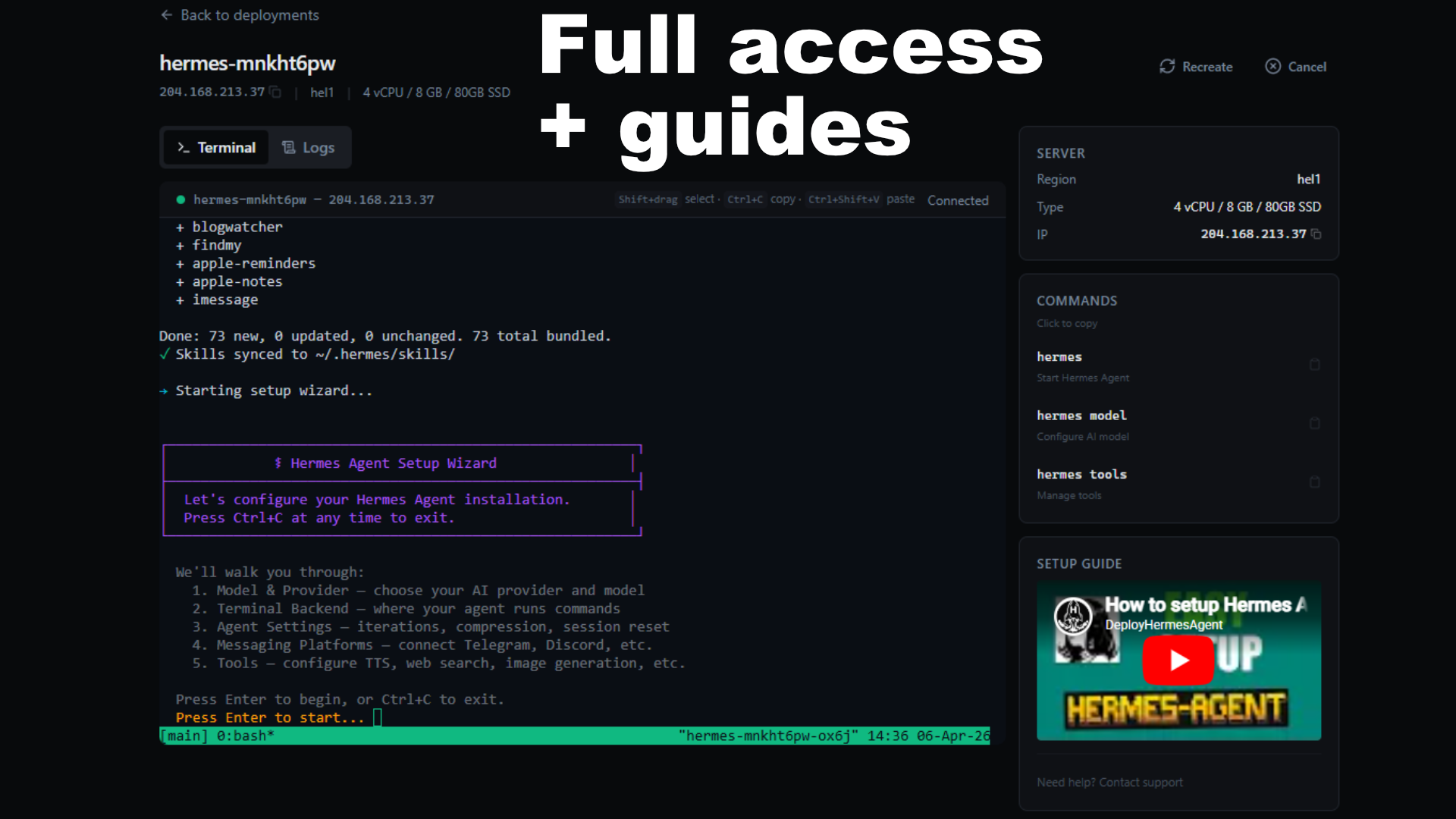 DeployHermesAgent gallery image