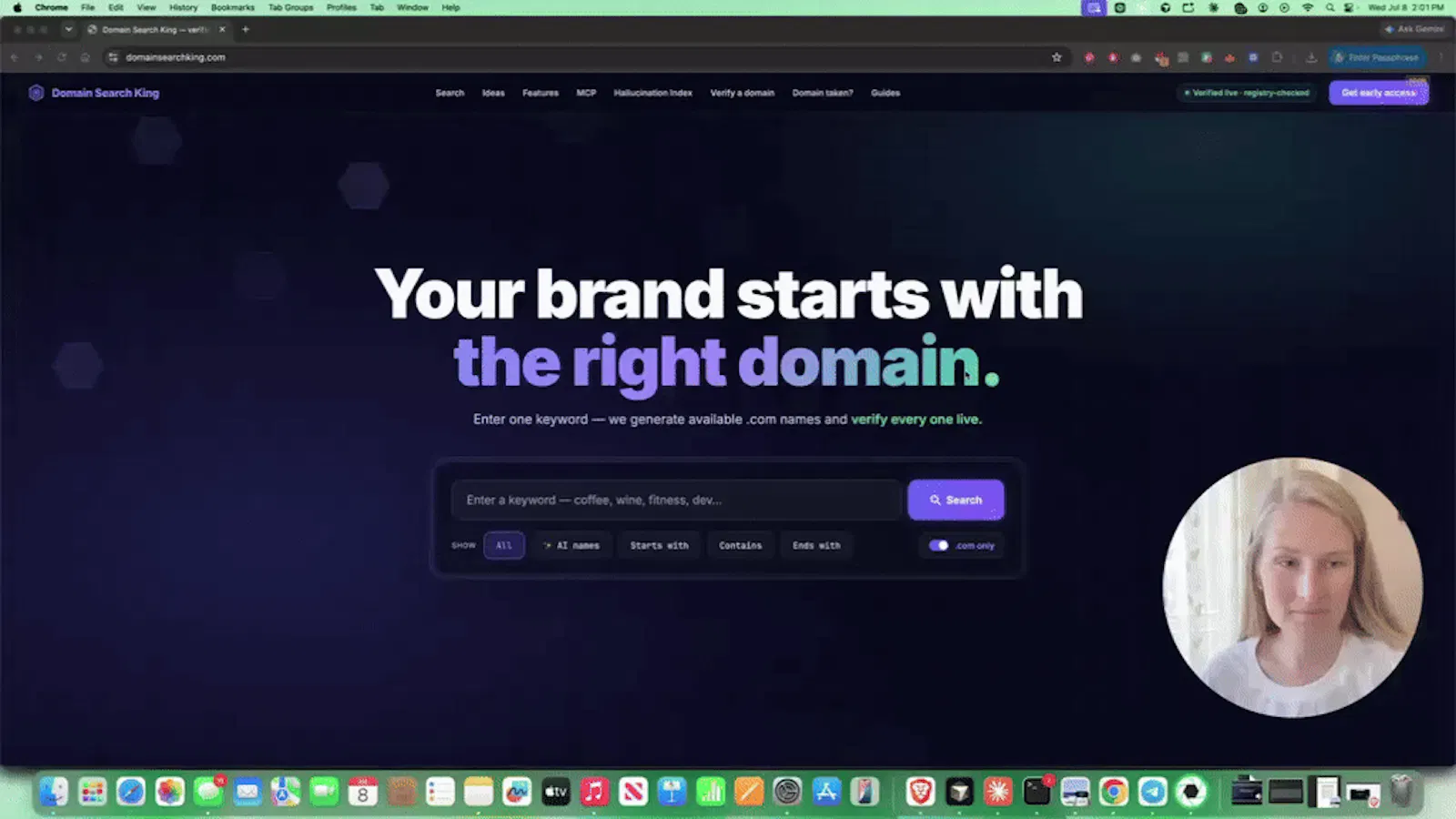 Domain Search King screenshot 1 (video preview)