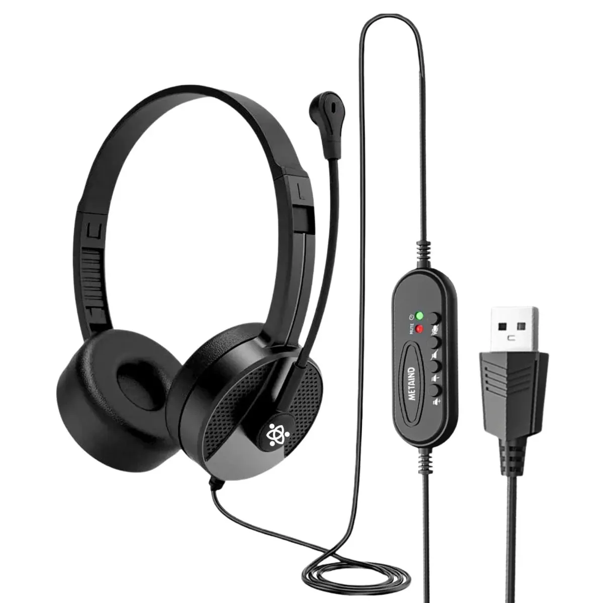 Metaind MT50 USB Headphones with mic gallery image