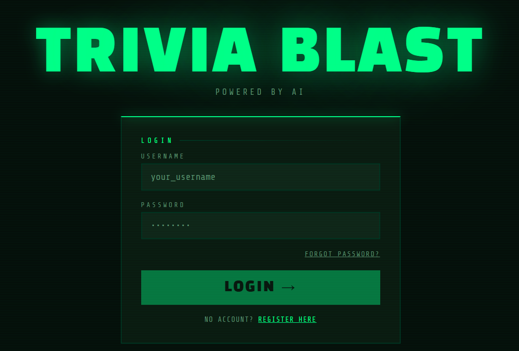 PlayTriviaFire - Screenshot 2 showing product features and functionality