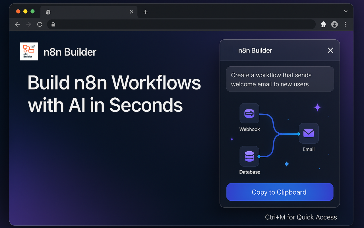 n8n Builder – AI-Powered Assistant gallery image