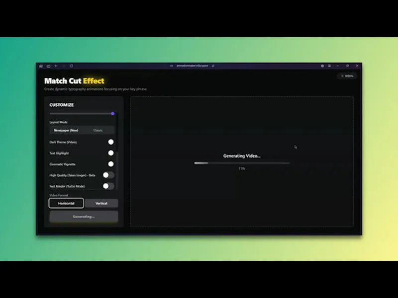 Animation Maker screenshot 1 (video preview)