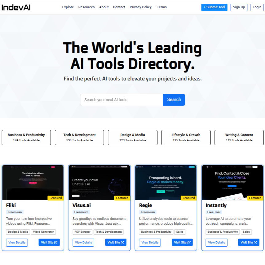 IndevAI - Main product screenshot demonstrating key features and user interface