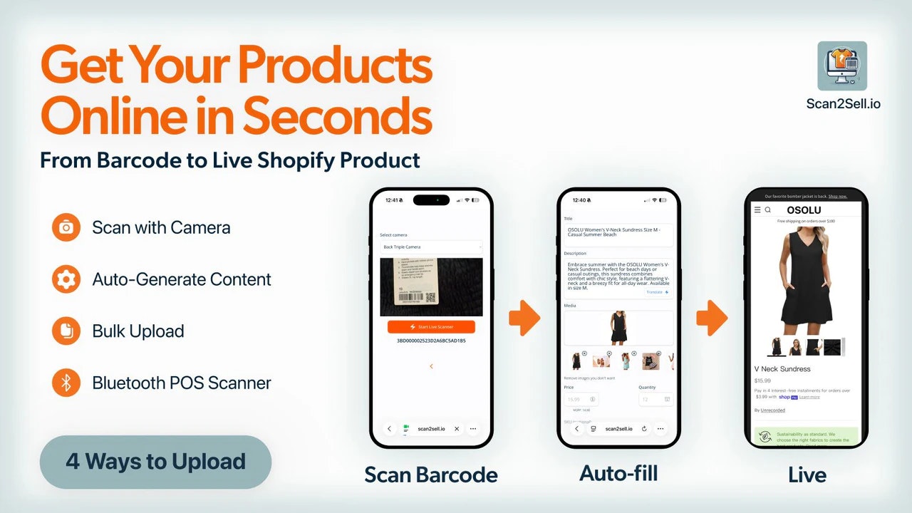 Scan2Sell - Main product screenshot demonstrating key features and user interface