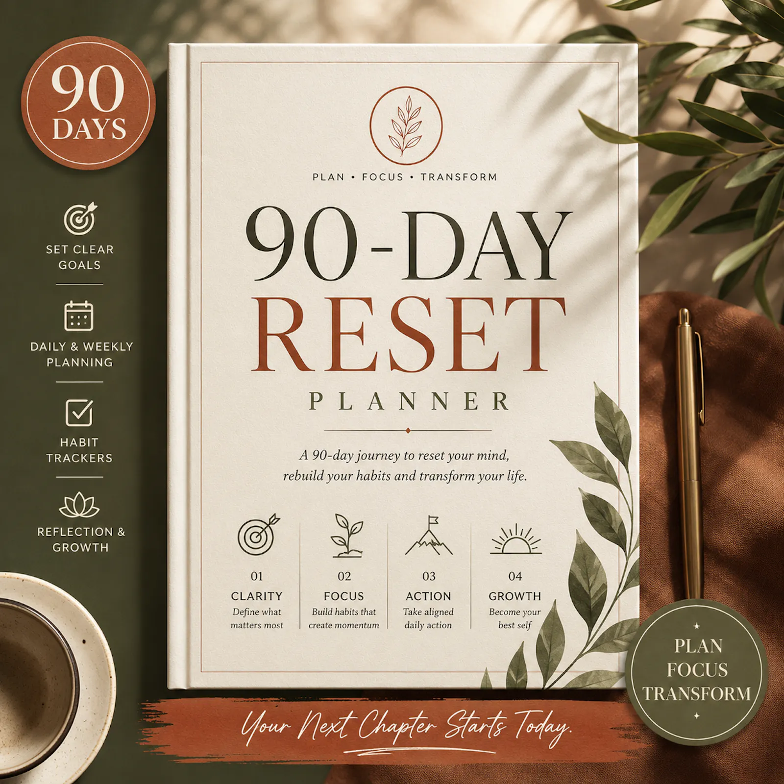 90-Day Life Reset Planner screenshot 2