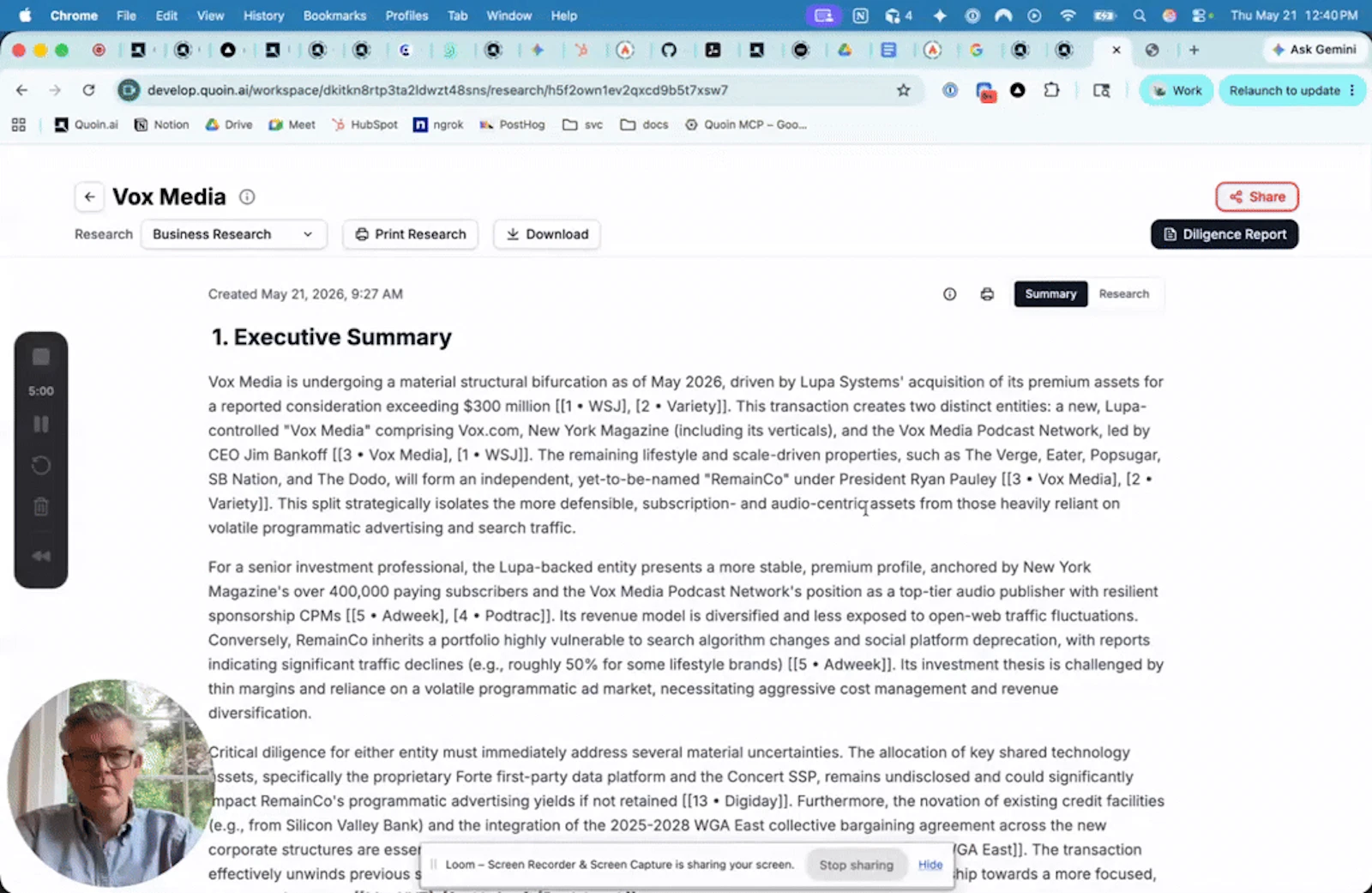 Quoin.ai screenshot 1 (video preview)