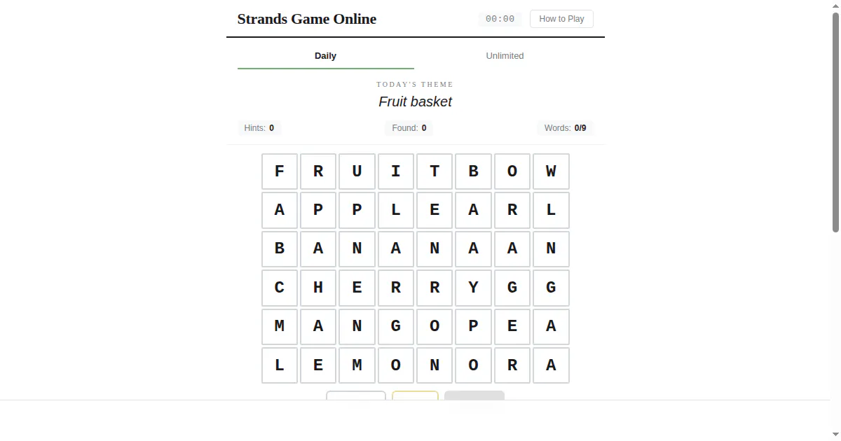 Banner del producto Strands Game Online