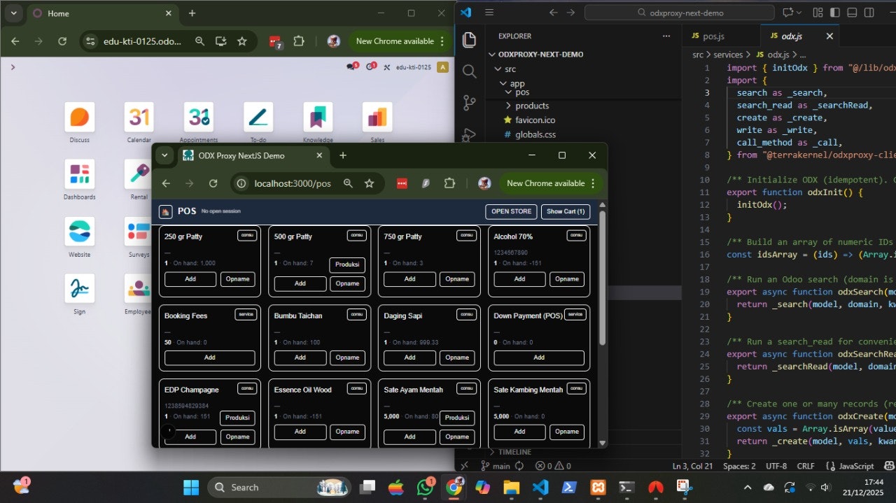ODXProxy: Secure API Gateway for Odoo - Screenshot 5 showing product features and functionality
