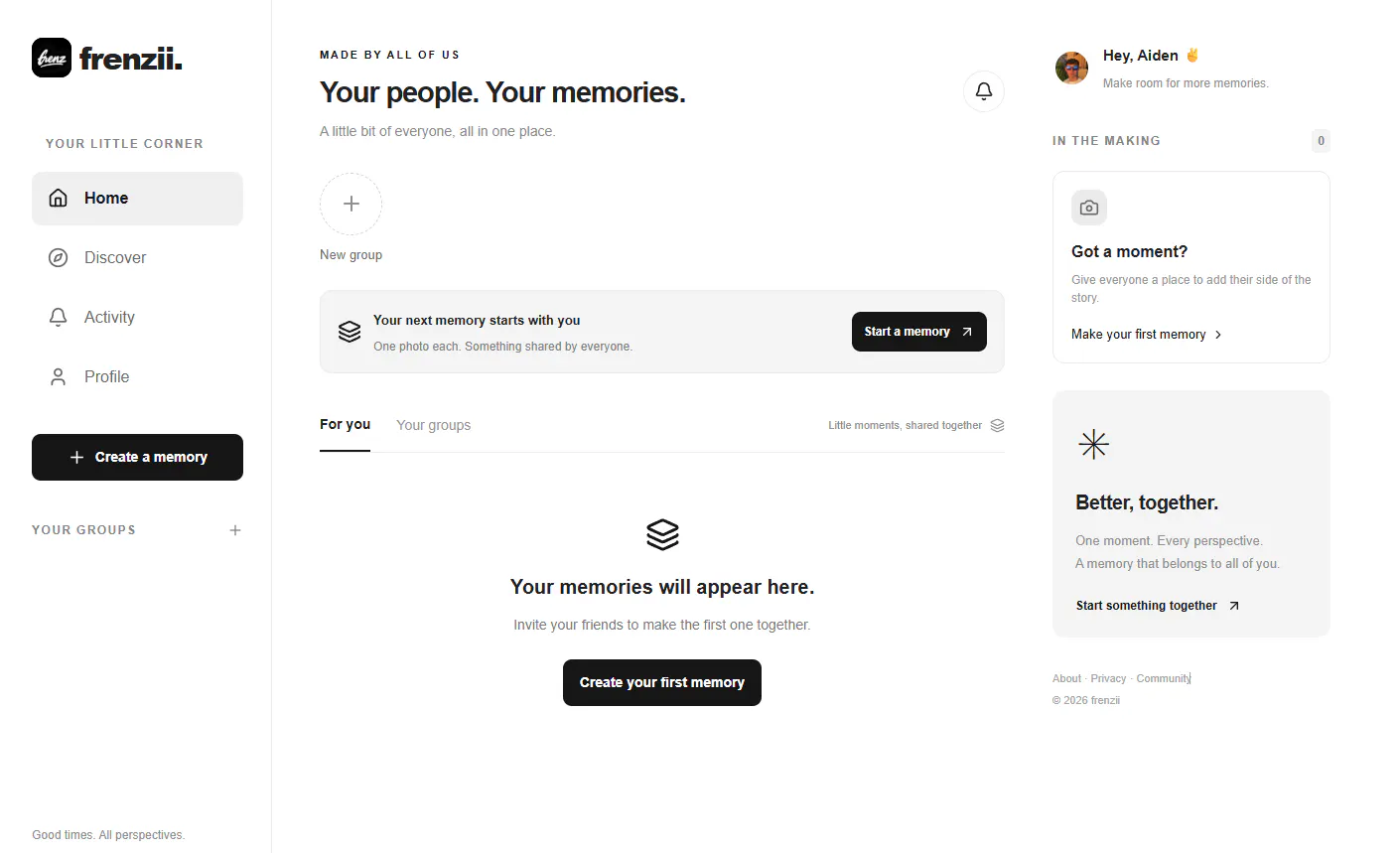 frenzii — Shared memories gallery image