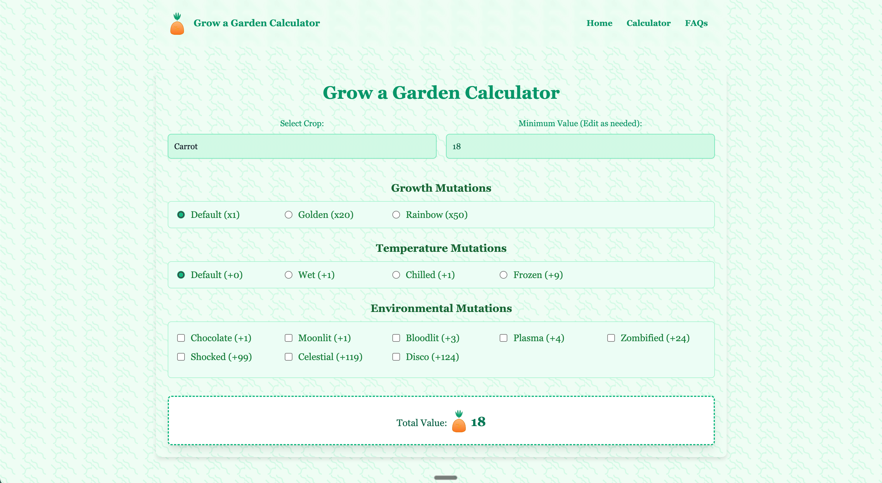 Grow a Garden Calculator gallery image